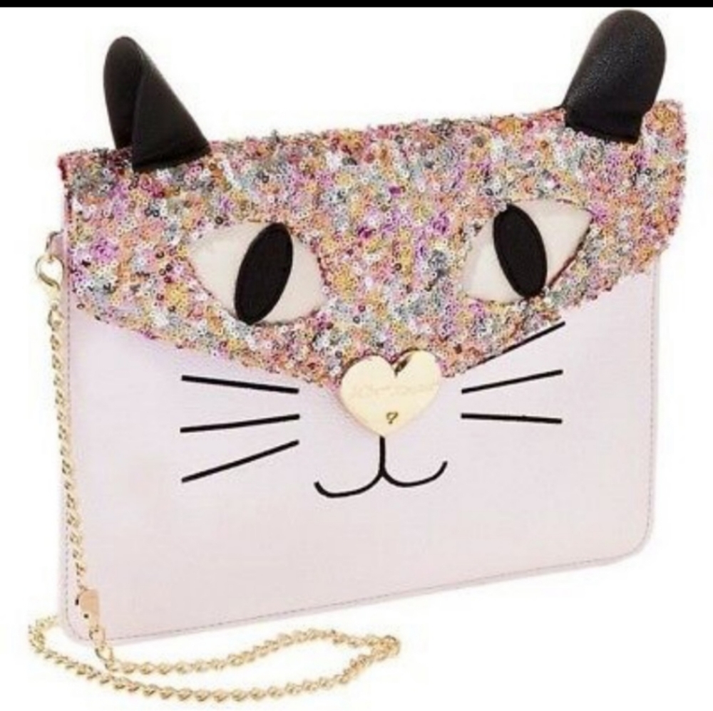 Betsey Johnson Glitter Kitty Purse Luv Betsey Betseyville